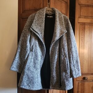 Steve Madden Women's Black and White Teddy Jacket